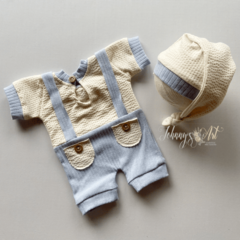 Conjunto Noah Azul Newborn - Johnny's Art