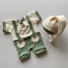 Conjunto Noah Verde Newborn - Johnny's Art