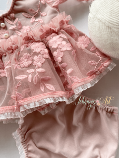 Conj. Vestido Rosie Newborn - Johnny's Art