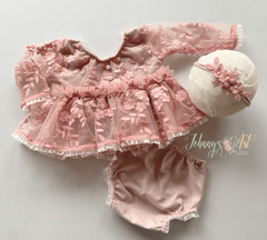 Conj. Vestido Rosie Newborn