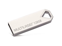 Pendrive Multilaser Diamond 128GB USB 2.0 Metálico - PD853