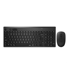 KIT TECLADO E MOUSE SEM FIO BLUETOOTH + 2.4 GHZ BLACK - RAPOO