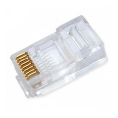 CONECTOR RJ45 MACHO CAT.5E P/CABO SOLIDO FLEXIVEL SOHOPLUS