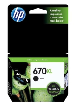 CARTUCHO HP 670XL PRETO CZ117AB