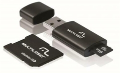 CARTÃO DE MEM 3X1 PEN DRIVE 3 EM 1 - 4GB USB 2.0 MULTILASER