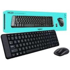 KIT TECLADO E MOUSE SEM FIO ABNT2 MK220 LOGITECH