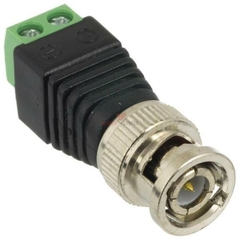 CONECTOR BNC MACHO COM BORNE