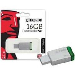 PEN DRIVE USB 3.1 DT50/16GB DATATRAVELER 50 16GB METAL VERDE