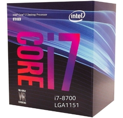 PROC. INTEL CORE I7-8700 LGA 1151 BX80684I78700 HEXA CORE 3.2GHZ 12MB CACHE GRAF UHD 8GER