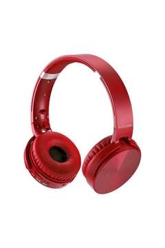 HEADPHONE PREMIUM BT/SD/FM VERMELHO - PULSE