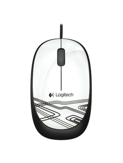 MOUSE OPTICO COM FIO M105 BRANCO PIANO LOGITECH