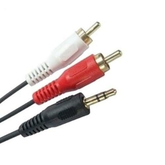 CABO P2 MACHO P/2RCA MACHO 1,5M NIQUELADO