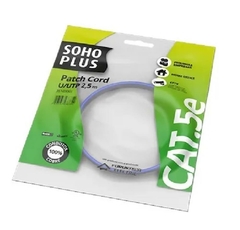 PATCH CORD SOHOPLUS CAT.5E 1.5M AZUL CLARO U/UTP-CMX