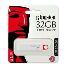 PEN DRIVE USB 3.0 DTIG4/32GB DATATRAVELER 32GB GENERATION 4 VERMELHO - KINGSTON