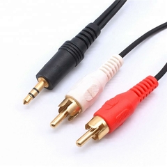 CABO P2 MACHO P/2RCA MACHO 1,5M DOURADO