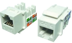 CONECTOR FEMEA CAT.6E - BRANCO GIGALAN - FURUKAWA