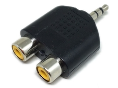 ADAPT. PLUG 2 RCA FEMEA P/1 P2 MACHO ESTERIO