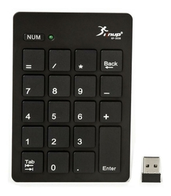 TECLADO NUMÉRICO USB SEM FIO 20 TECLAS ATÉ 10 METROS KP-2038