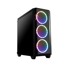 WARRIOR MODOC RGB GABINETE GAMER VIDRO TEMPERADO FAN RING