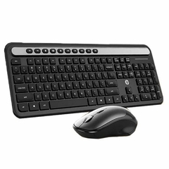 KIT TECLADO E MOUSE SEM FIO CS500 PRETO HP