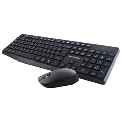 TECLADO E MOUSE SEM FIO 2.4 GHZ USB Preto - TC244