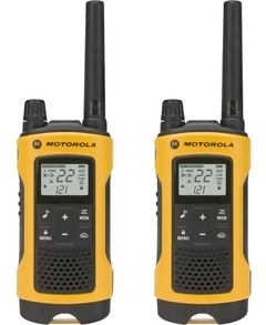 RÁDIO COMUNICADOR TALKABOUT 35KM T400BR AMARELO MOTOROLA PAR