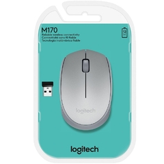 MOUSE S/FIO LOGITECH M170 PRATA