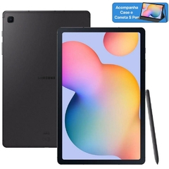 Tablet Samsung Galaxy Tab S6 Lite, 128GB, 4GB RAM, Tela Imersiva de 10.4" Câmera Traseira 8MP, Câmera frontal de 5MP, 4G, Android 12 Cinza