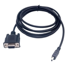 CONVERSOR R232 DB9 FEMEA PARA MINI USB 2.0 MACHO 1.8 PRETO