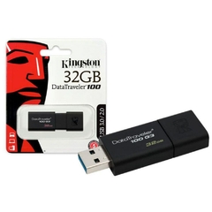 Pen Drive DT100G3 32GB USB 3.0 DT100G3/32GB Preto - Kingston