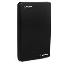 GAVETA P/HD EXT 2,5 USB 3.0 CH-300BK - C3TECH