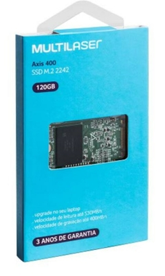 SSD 120GB M,2 2242 (4,2 CM) AXIS 400 GRAVAÇÃO 400 MB/S