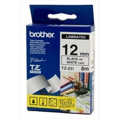 FITA ROTULADOR BROTHER 12MM TZE-231 PRET/BRANCO - BROTHER