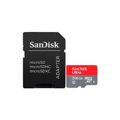 CARTÃO DE MEMÓRIA SANDISK SDSQUAM-256G-GN6MA ULTRA COM ADAPTADOR SD 256GB