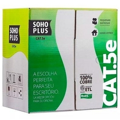 CABO DE REDE ELET SOHOPLUS U/UTP CAT.5E AZUL