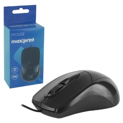 MOUSE OTICO USB PRETO 1000DPI PCG MAXPRINT