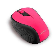 MOUSE SEM FIO WAVE CONEXÃO USB 1200DPI 3 BOTÕES ERGONOMICO ROSA - MULTILASER