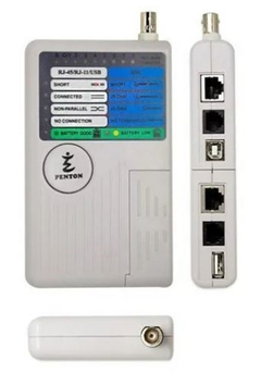 TESTADOR DE CABO DE REDE RJ11 / RJ45 / USB / BNC