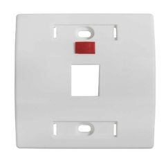 ESPELHO PLASTICO 3X3 BRANCO P/1 RJ-45