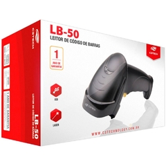 LEITOR DE CÓDIGO DE BARRAS LASER C3 TECH LB-50BK PRETO