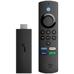 FIRE TV STICK COM CONTROLE REMOTO POR VOZ COM ALEXA PRETO 110V/220V