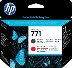 CABEÇA DE IMPRESSÃO HP 771 CE017A PRETO MATTE E VERMELHO