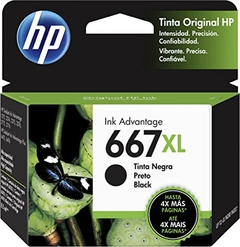 CARTUCHO HP DE TINTA ORIGINAL 667XL PRETO