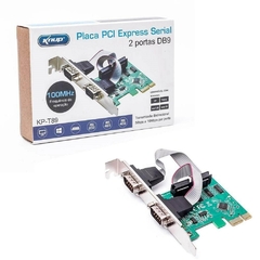 PLACA SERIAL RSS232 PCI-EXPRESS 2 PORTAS SERIAIS DB9 - KNUP