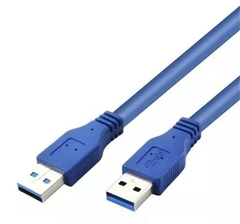 CABO USB 3.0 MACHO X MACHO BLINDADO AZUL 3 METROS - MULTI