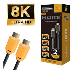 CABO HDMI ULTRA HD GOLD 8K VERSÃO 2.1 4320P 48GB/S 5M - AQUÁRIO