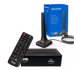 KIT CONVERSOR DIGITAL PRODT-1270 + ANTENA DTV200 - AQUÁRIO