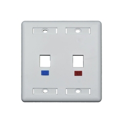 ESPELHO PLASTICO 4X4 BRANCO P/2 RJ-45