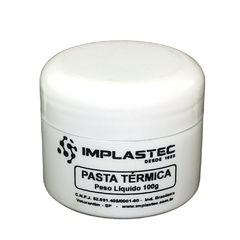 PASTA TERMICA 100 GRAMAS BRANCA POTE - IMPLASTEC