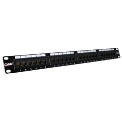 PATCH PANEL 24 PORTAS CARREGADO CAT6 - CABLIX